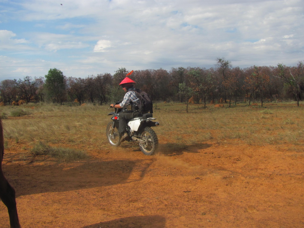 The bikes are useful for more than just mustering, like being helicopter beacons. (Jeremy)