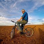 Photo 5. Barry the Bike was taken to the ends of the earth to promote the wellbeing messages. See more on our Facebook page copy