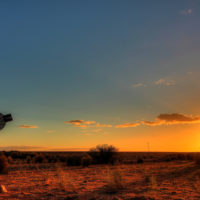 Windmill in remote Australian outback