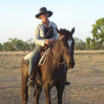 1.1 Myself on Bleachy, in a mustering camp at Vanrook, near Normanton in the Gulf country. copy